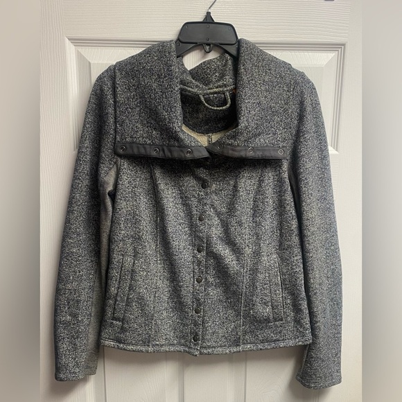 Anthropologie Saturday Sunday Cotton Blend Snap Up Soft Jacket Size Medium - Picture 1 of 6